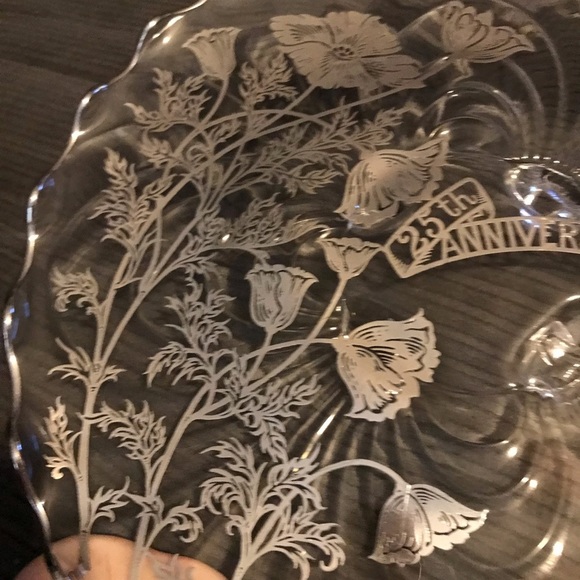 25th wedding anniversary platter - Picture 3 of 6